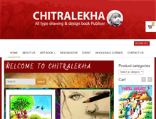 Tablet Screenshot of chitralekhaartbook.com